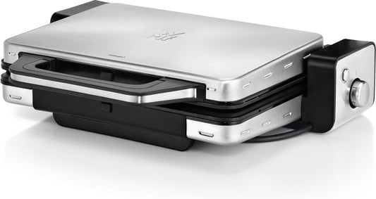WMF Lono Contactgrill 2-in-1 RVS: Krachtige 2100W Grillplaat Panini & Vlees