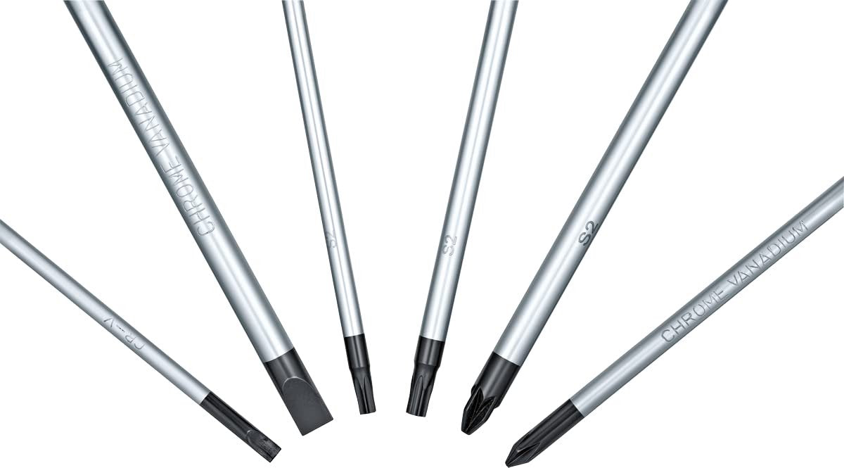 Bosch Professionele Schroevendraaierset 6-delig: SL, PH, PZ, TX. Duurzaam Gereedschap