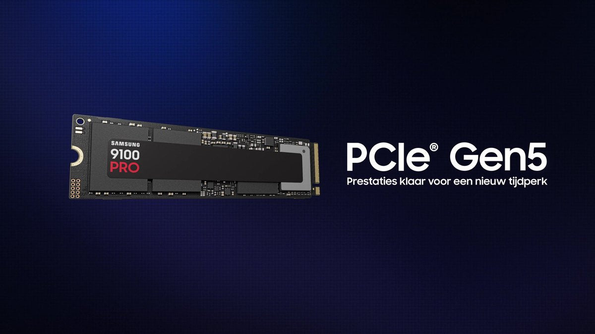 Samsung 9100 PRO PCIe 5.0 NVMe M.2 SSD - Razendsnelle Interne Opslag voor PC Gamers en Creators