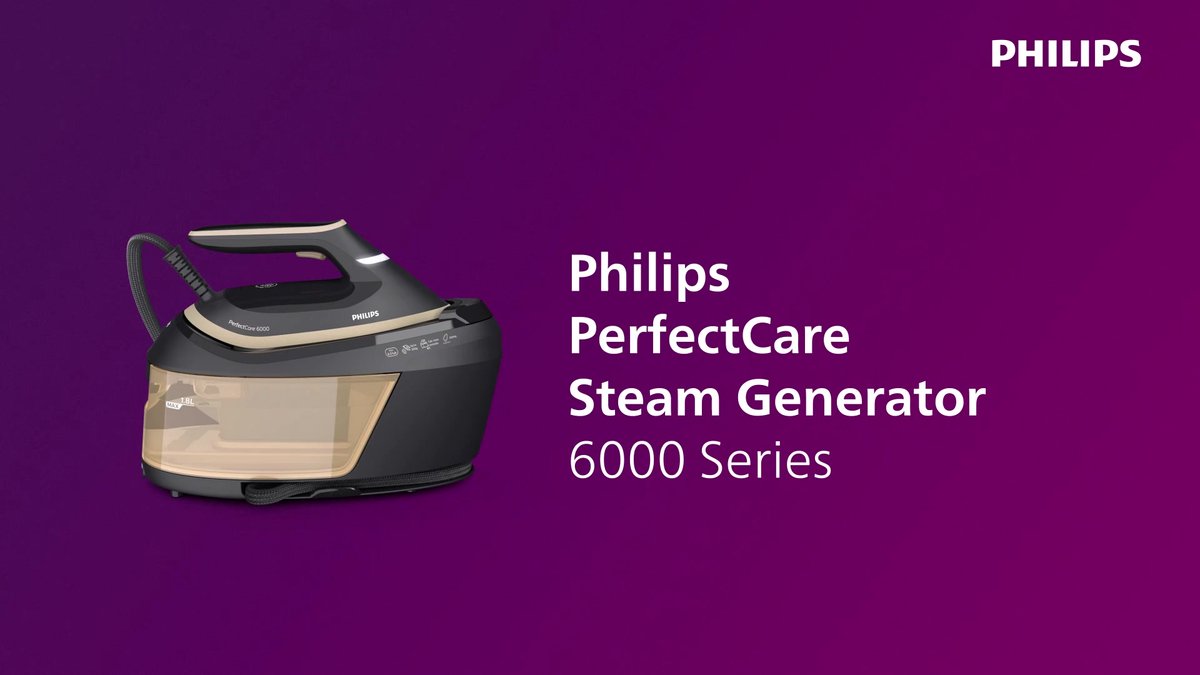 Philips PerfectCare 6000 Serie PSG6064/80 Stoomgenerator - Krachtig, Compact, Goud/Zwart