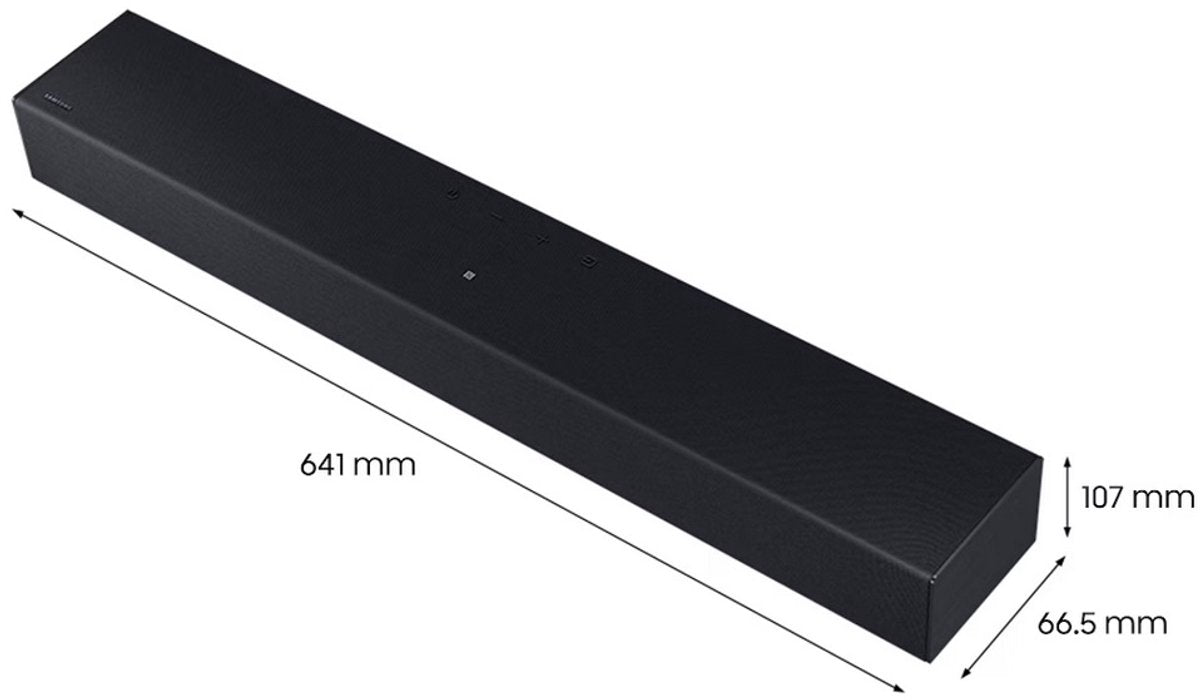 Samsung HW-C400 Compacte 2.0-Kanaals Bluetooth Soundbar met Ingebouwde Woofer