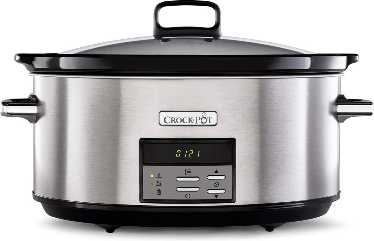 Crock-Pot 7.5L Digital Slow Cooker Black Stainless Steel