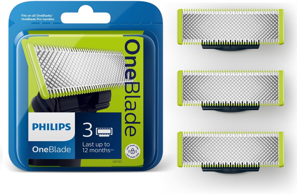 Philips OneBlade Original QP250/50 Vervangmesjes: 5 Stuks Duurzame Precisie Scheermesjes