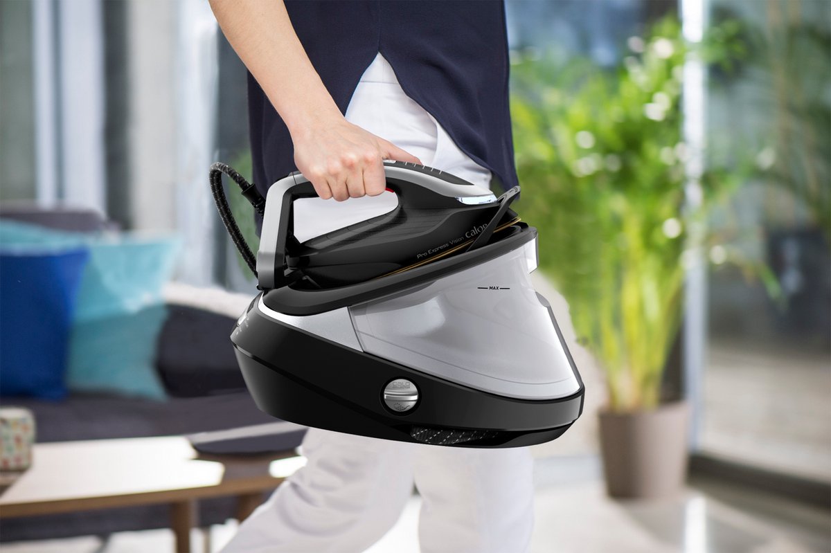 Tefal Pro Express Vision GV9821 Stoomgenerator 3000W 9 Bar Zwart