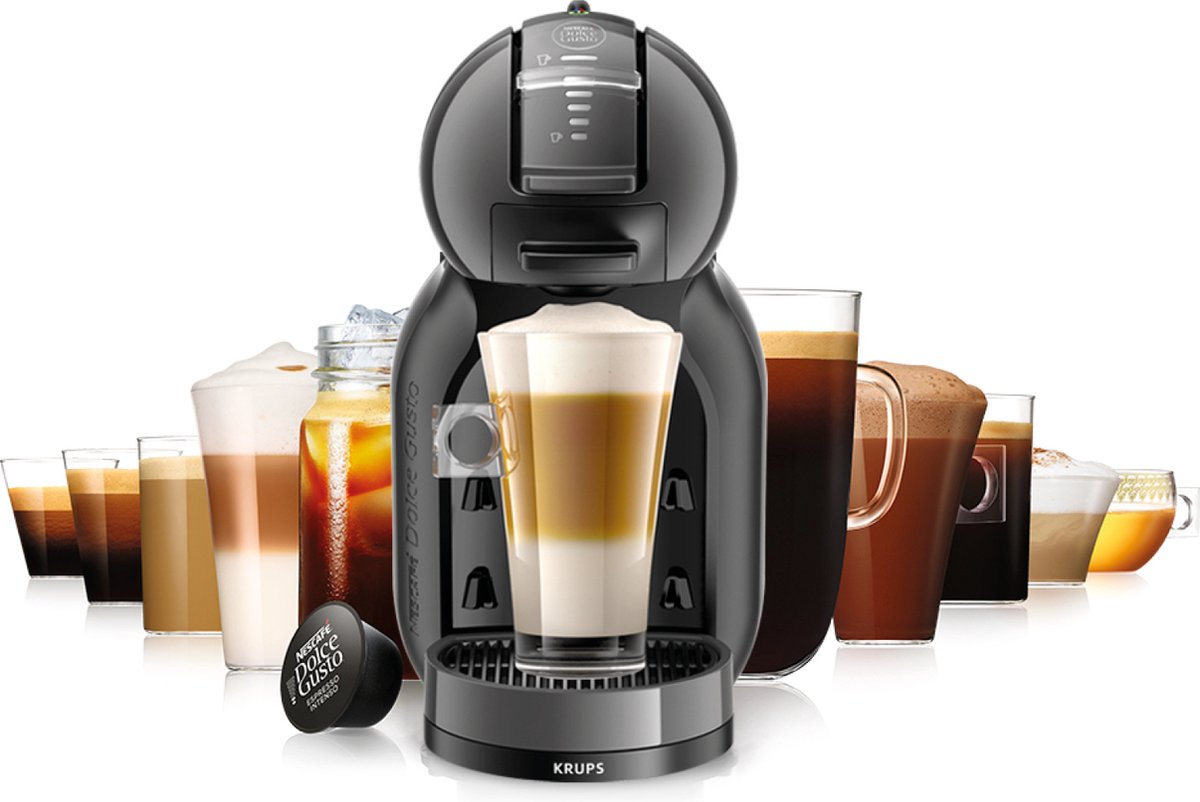 Krups NESCAFÉ Dolce Gusto Mini Me KP1238 Antraciet Koffiecupmachine met Automatische Stop