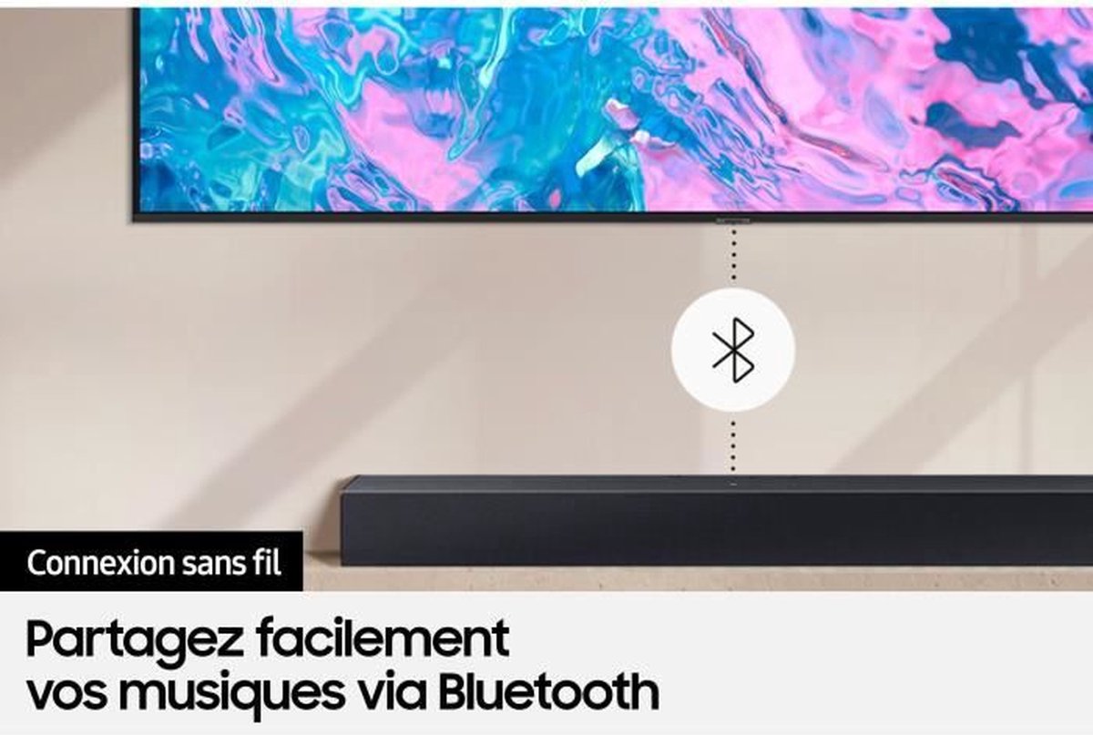 Samsung HW-C400 Compacte 2.0-Kanaals Bluetooth Soundbar met Ingebouwde Woofer