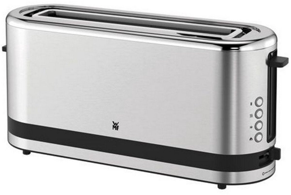 WMF KITCHENminis XXL Broodrooster RVS - Compacte Toaster met Ontdooifunctie