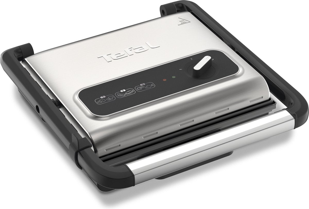 Tefal GC242D Inicio Grill Adjust Contactgrill RVS 2000 W