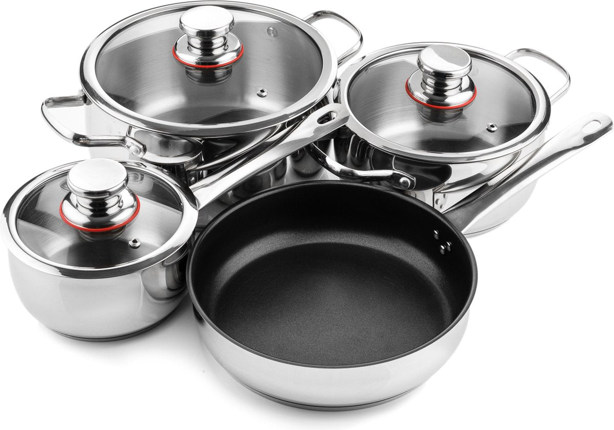 Westinghouse RVS 7-delige Pannenset voor Inductie en Alle Warmtebronnen