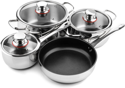 Westinghouse RVS 7-delige Pannenset voor Inductie en Alle Warmtebronnen