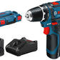 Bosch Professional GSR 12V-15 Accu Schroefboormachine met 2 Accu's