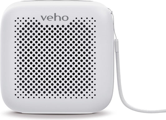 Veho MZ-4 Draagbare Bluetooth Speaker Wit: Krachtig Geluid, Waterbestendig