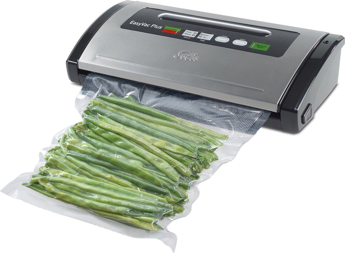 Solis Vac Plus 571 Vacumeermachine: Krachtige Sealer met Marineerfunctie, Geïntegreerde Foliesnijder