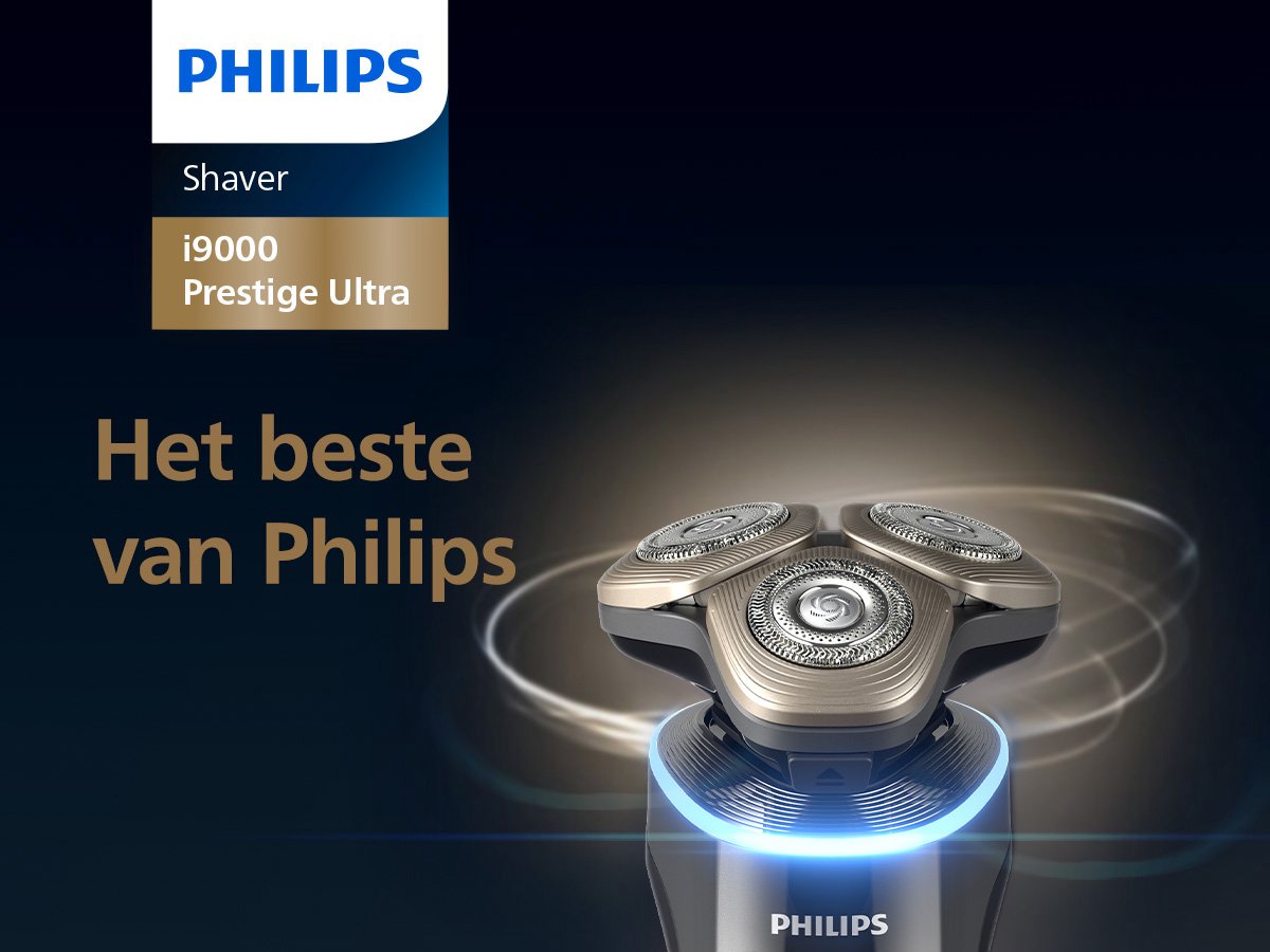 Philips Shaver i9000 Prestige Ultra Elektrisch Scheerapparaat met UV Oplaadcase