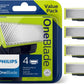 Philips OneBlade Original QP250/50 Vervangmesjes: 5 Stuks Duurzame Precisie Scheermesjes