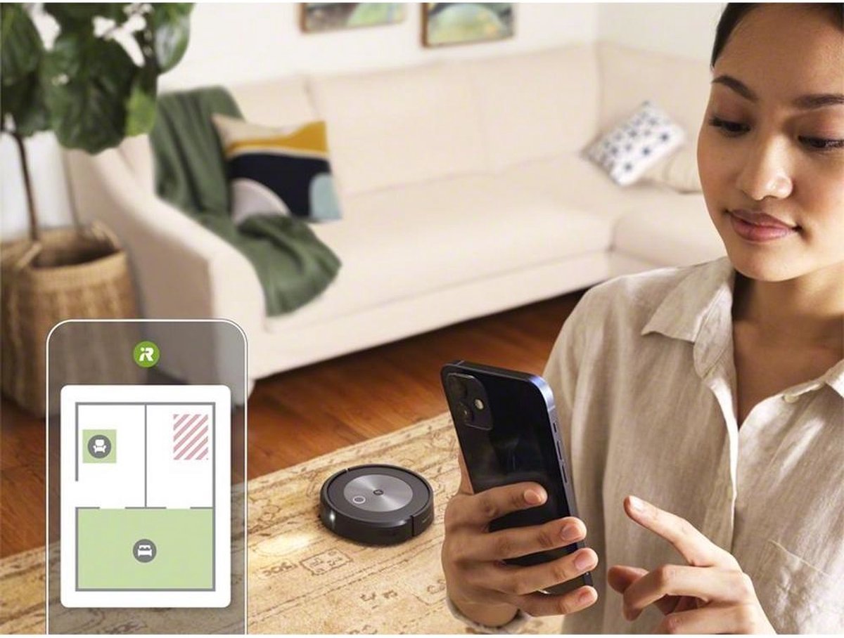 iRobot Roomba j7 Robotstofzuiger met Stofzak, Grafiet, Rond, Slimme Navigatie