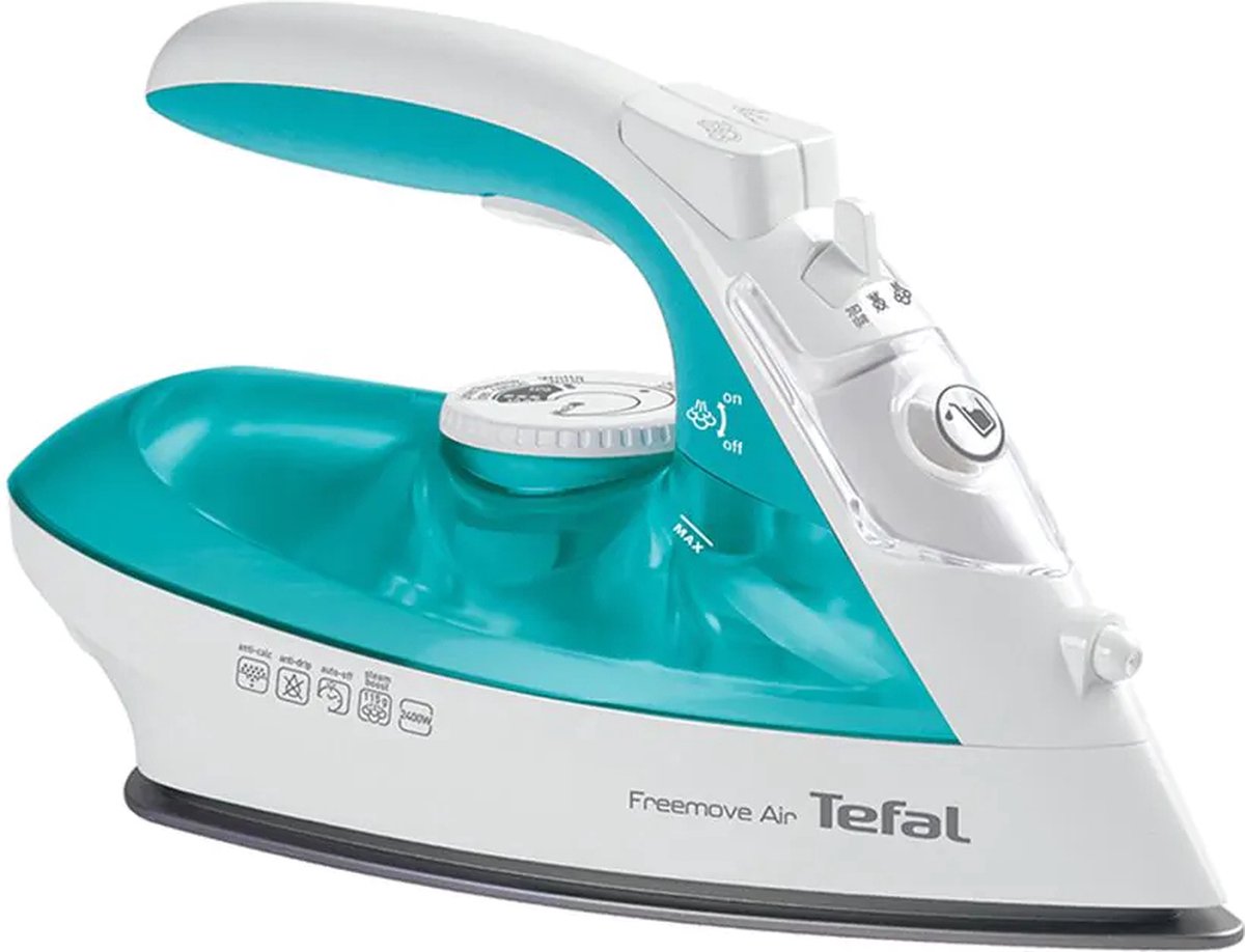 Tefal Freemove Air FV6520 Draadloos Stoomstrijkijzer 2400W Keramische Zoolplaat