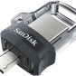 SanDisk Ultra Dual Drive m3.0 256GB USB Stick voor Smartphone en PC