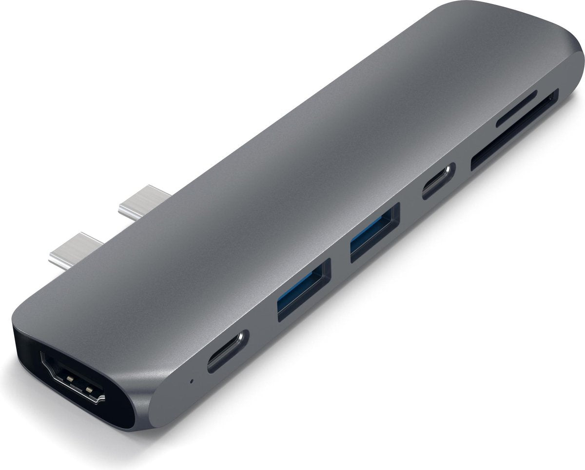 Satechi Type-C PRO Hub - 4K HDMI - Spacegrijs - Multifunctionele Adapter voor MacBook