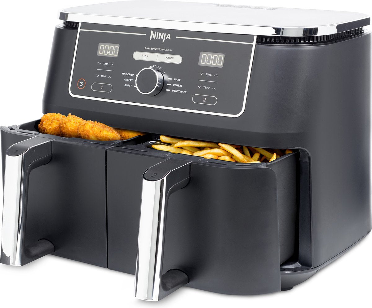 Ninja Foodi AF400EU Dubbele Airfryer XXL 9.5L Zwart