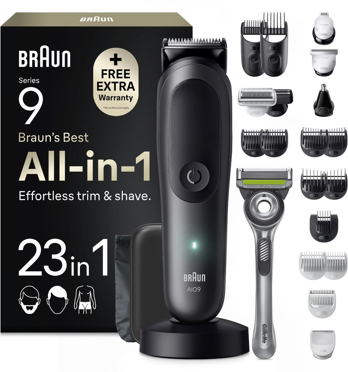 Braun All-in-One Series 9 AIO9540 Baardtrimmer voor Mannen