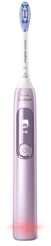 Philips Sonicare Advanced Clean Elektrische Tandenborstel Slim Kleurendisplay Lila