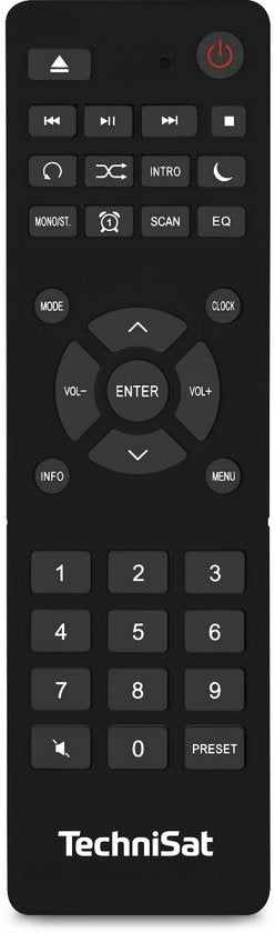 Technisat Digitradio 370 CD BT Zwart: DAB+, FM, CD, Bluetooth, USB Stereo Radio