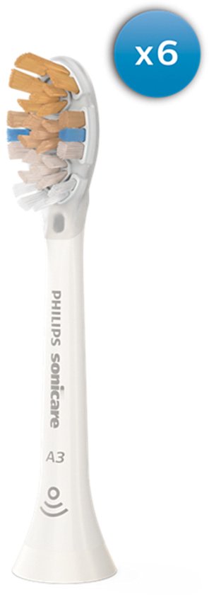 Philips Sonicare A3 HX9096/87 Premium All-in-One Opzetborstels Wit, 6 Stuks