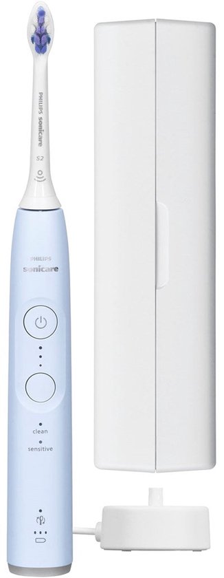 Philips Sonicare 6100 Series Elektrische Tandenborstel Gevoelige Tanden Lichtblauw