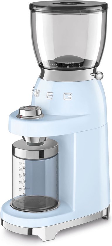 Smeg CGF01 Elektrische Koffiemolen met 30 Maalstanden Pastelblauw