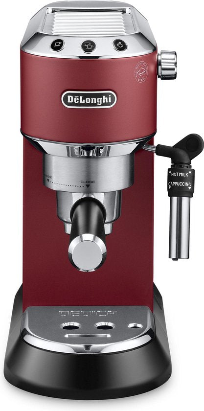 De'Longhi Dedica Style EC685.R Compacte Pistonmachine Rood voor Perfecte Espresso