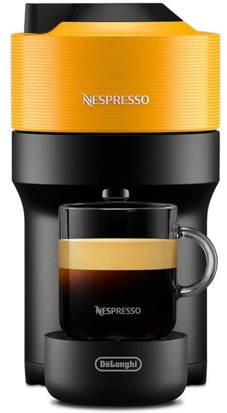 De'Longhi Nespresso Vertuo Pop ENV90.Y Geel: Compacte Koffiecupmachine met Centrifusion Technologie