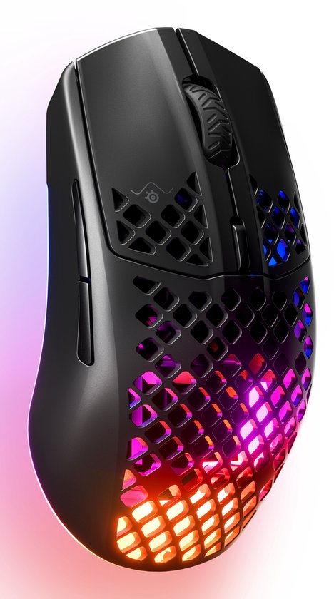 SteelSeries Aerox 3 Draadloze Gaming Muis: Ultralicht, 200 uur Accu, Zwart