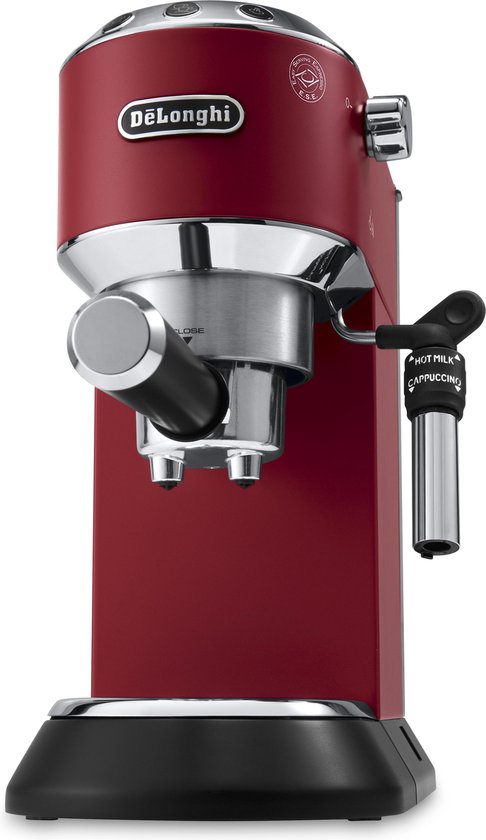 De'Longhi Dedica Style EC685.R Compacte Pistonmachine Rood voor Perfecte Espresso