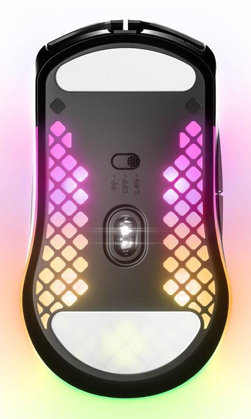 SteelSeries Aerox 3 Draadloze Gaming Muis: Ultralicht, 200 uur Accu, Zwart