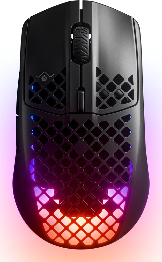 SteelSeries Aerox 3 Draadloze Gaming Muis: Ultralicht, 200 uur Accu, Zwart