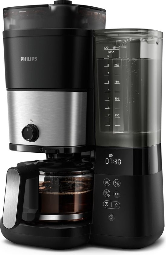 Philips All-in-1 Brew Filter Koffiezetapparaat HD7900/50 met Molen Zwart