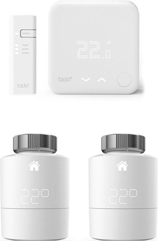 tado° Slimme Thermostaat Starterkit V3+ met 2 Radiatorknoppen