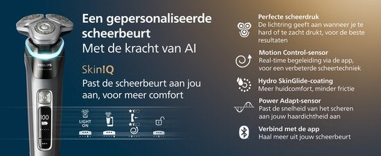 Philips i9000 Prestige Elektrisch Scheerapparaat Mannen: Ultraglad Zilver, Nat & Droog