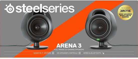 SteelSeries Arena 3 Gaming Speakers Zwart