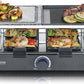 Severin RG 2371 Raclettegrill: Zwart, Natuursteen & Grillplaat voor 8 Personen