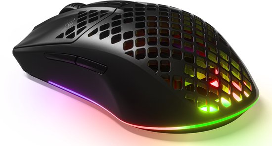 SteelSeries Aerox 3 Draadloze Gaming Muis: Ultralicht, 200 uur Accu, Zwart