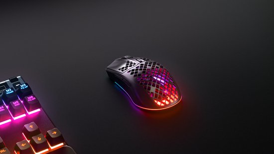 SteelSeries Aerox 3 Draadloze Gaming Muis: Ultralicht, 200 uur Accu, Zwart