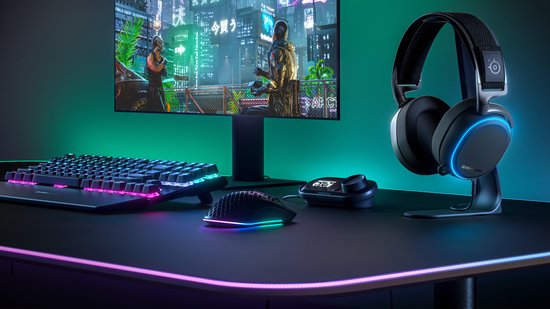 SteelSeries Aerox 3 Draadloze Gaming Muis: Ultralicht, 200 uur Accu, Zwart