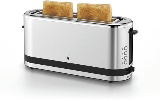 WMF KITCHENminis XXL Broodrooster RVS - Compacte Toaster met Ontdooifunctie