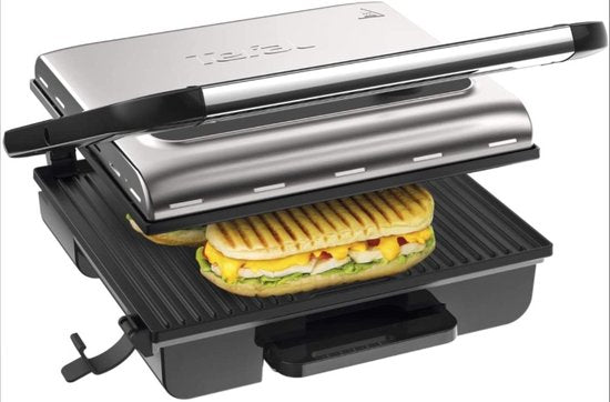 Tefal GC242D Inicio Grill Adjust Contactgrill RVS 2000 W