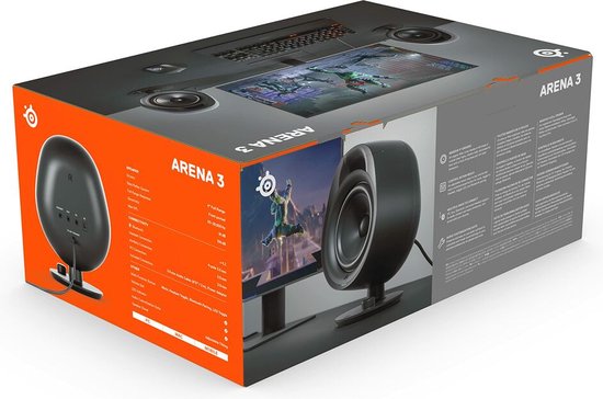 SteelSeries Arena 3 Gaming Speakers Zwart