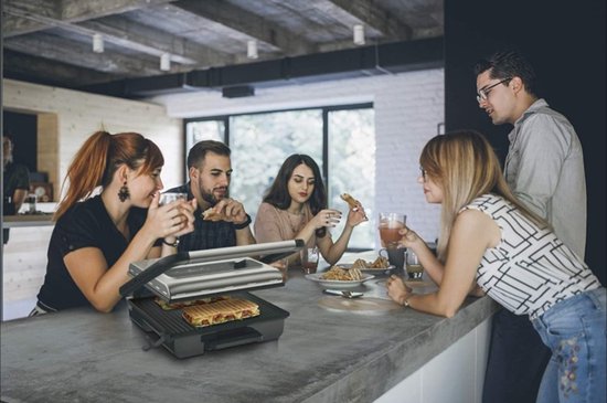Tefal GC242D Inicio Grill Adjust Contactgrill RVS 2000 W