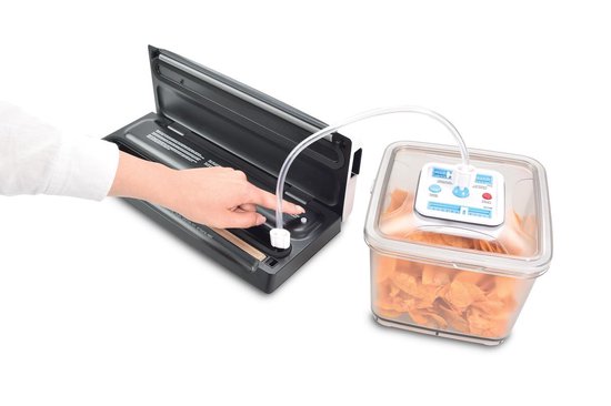 Solis Vac Quick 576 Volautomatische Vacumeermachine met Slangaansluiting Wit voor Voedsel