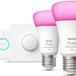 Philips Hue White and Color Ambiance Starterkit 2x E27 9W 1100lm